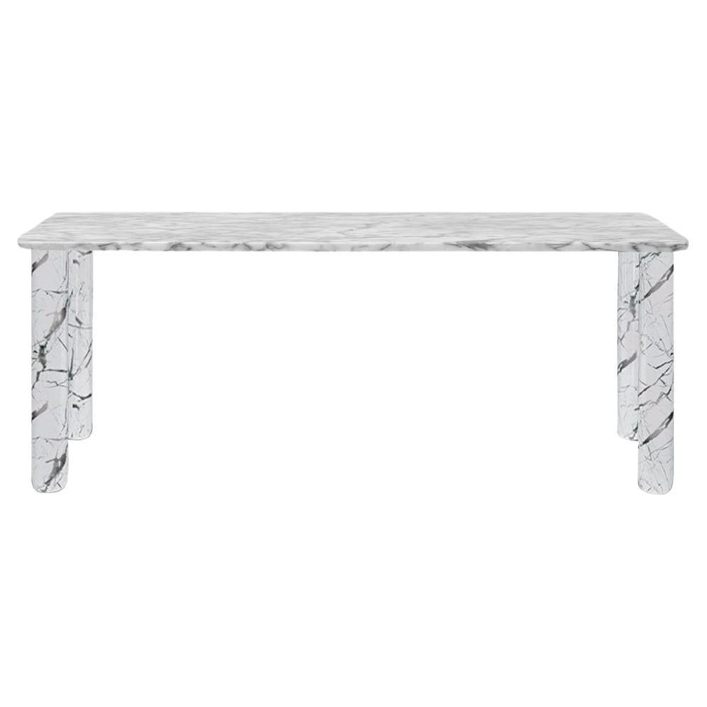 Sunday Dinner Table White Marble Top White Marble Legs By La Chance