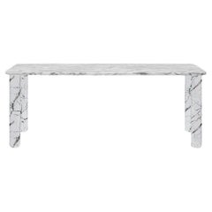 Sunday Dinner Table White Marble Top White Marble Legs By La Chance