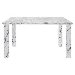 Sunday Dinner Table White Marble Top White Marble Legs By La Chance