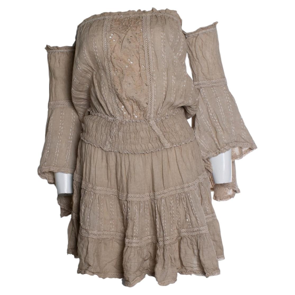 Sunday Saint Tropez, beige linen dress