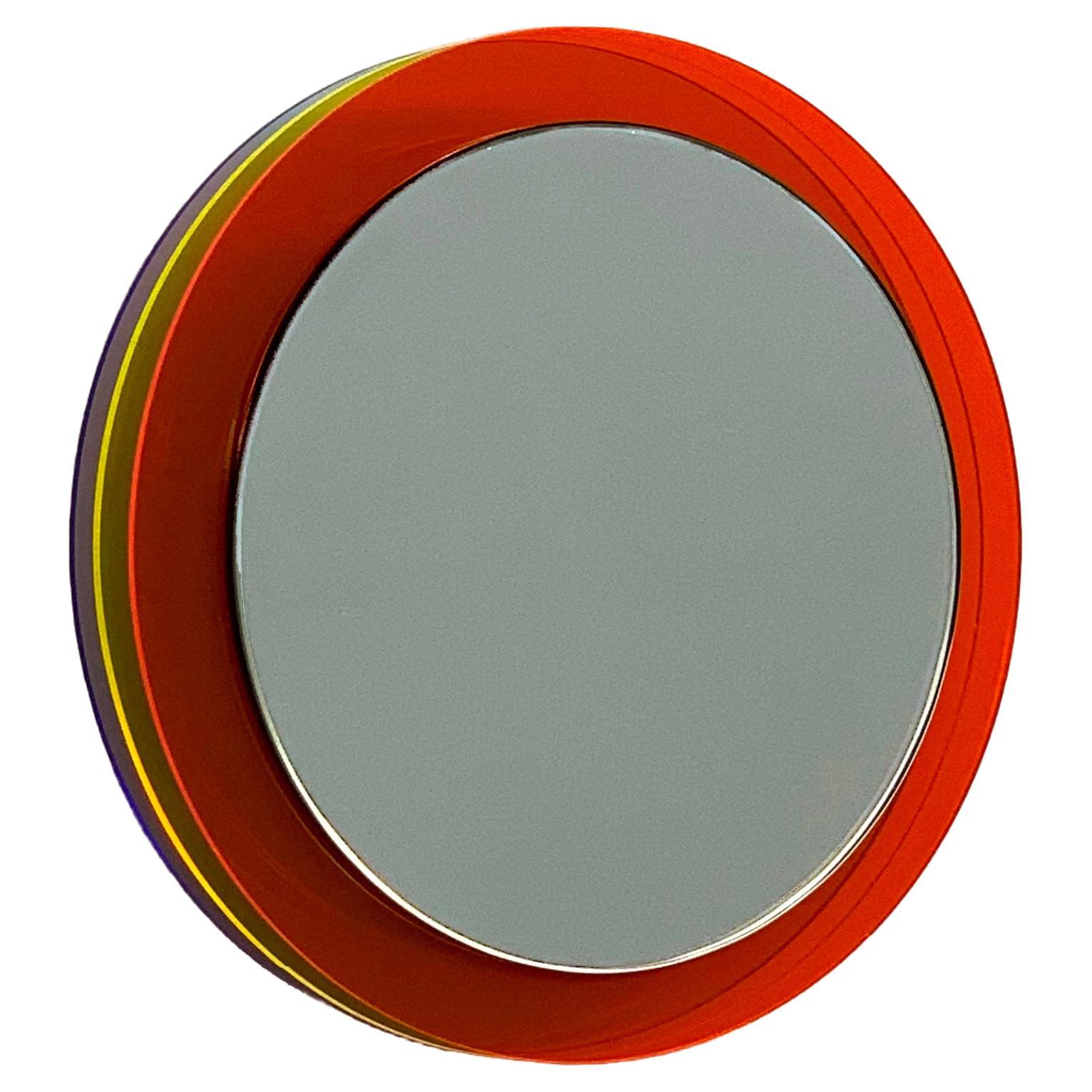 Sunday, Wall Mirror with Plexiglass, Design Sculpture by Andreas Berlin For Sale