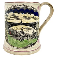 Antique Sunderland Luster ‘Frog’ Mug, circa 1820