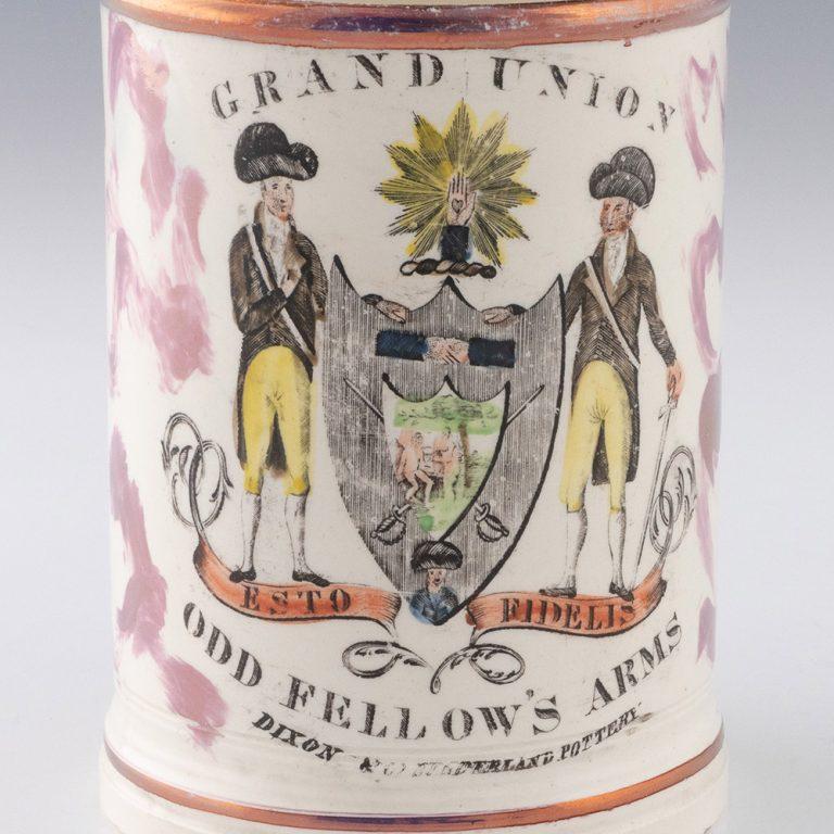 Sunderland Lüsterkrug Grand Union Oddfellows Arms Dixon und Co um 1815 im Angebot 4