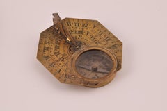 Sundial with Compass and Case, Bronze, Bion, Nicholas, Paris, 18th Century