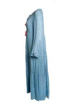 Robe d'été, robe d'été bleue à paillettes