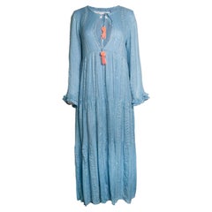 Robe d'été, robe d'été bleue à paillettes