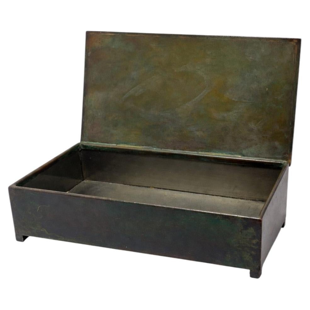 Sune Bäckström - Art Deco - Bronze Lidded Box, Sweden, 1930