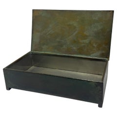 Caja con tapa de bronce moderna de mediados de siglo de Sune Bäckström, Suecia, años 30