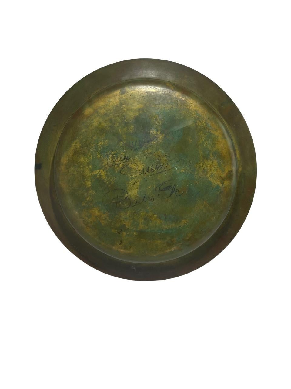 Swedish Sune Bäckström - Massive bronze plate For Sale