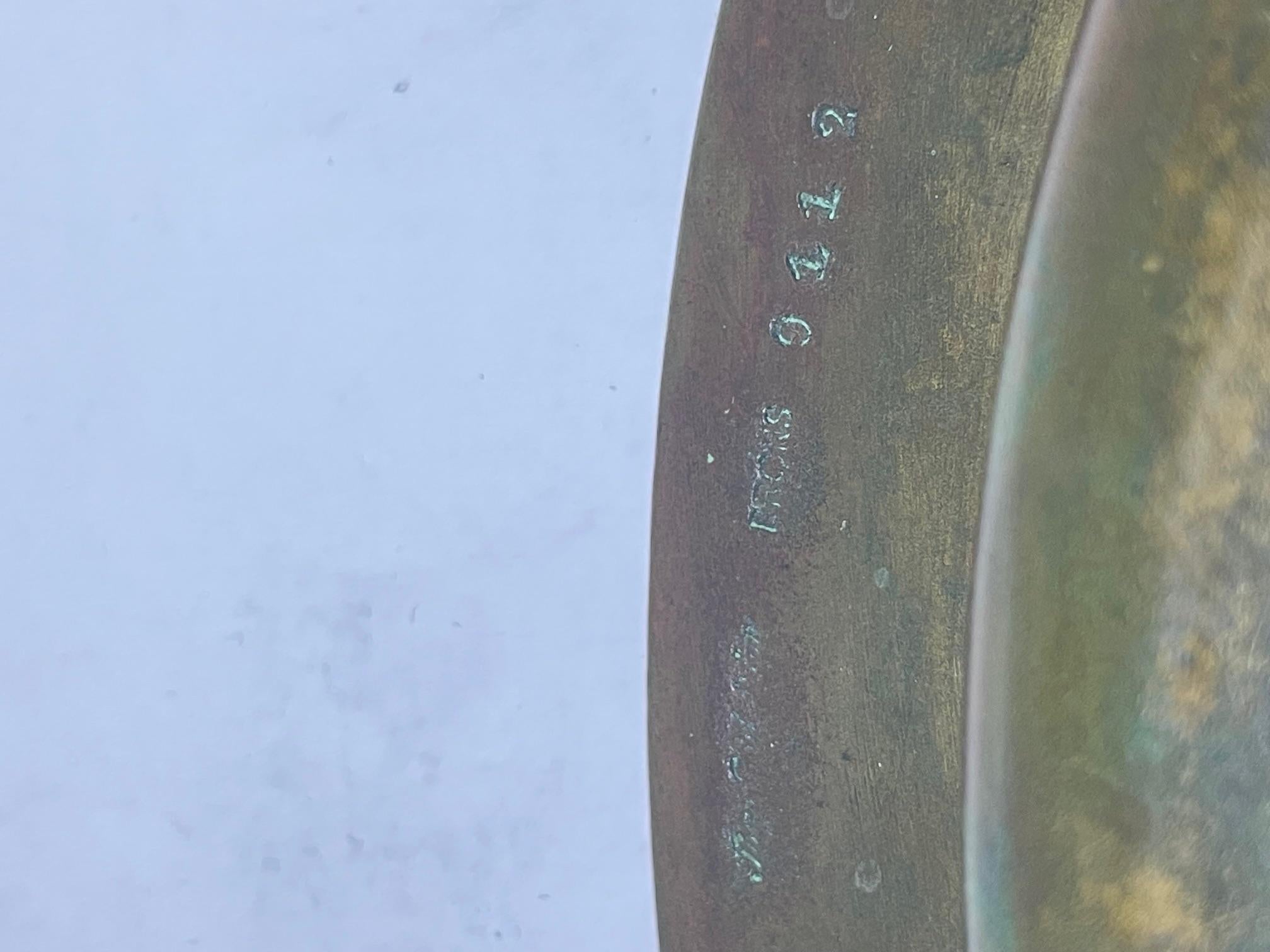 Sune Bäckström - Massive bronze plate In Good Condition For Sale In Stockholm, SE