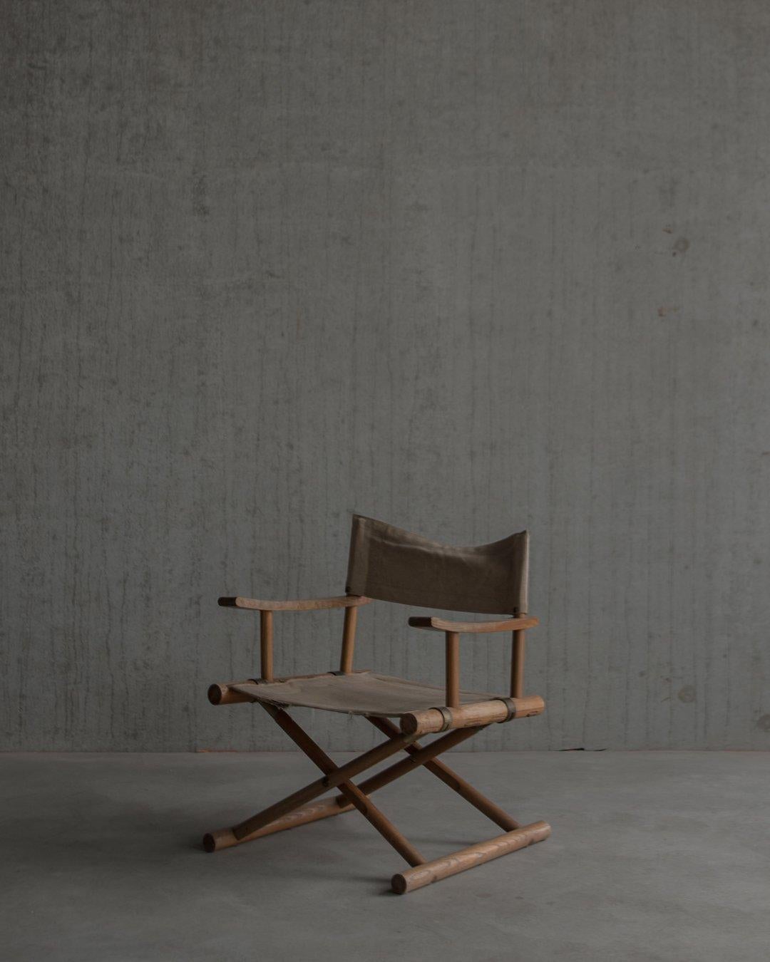 Sune Lindström, Nordiska Kompaniet, Trivia, Safari Chair in Canvas Linen For Sale 4
