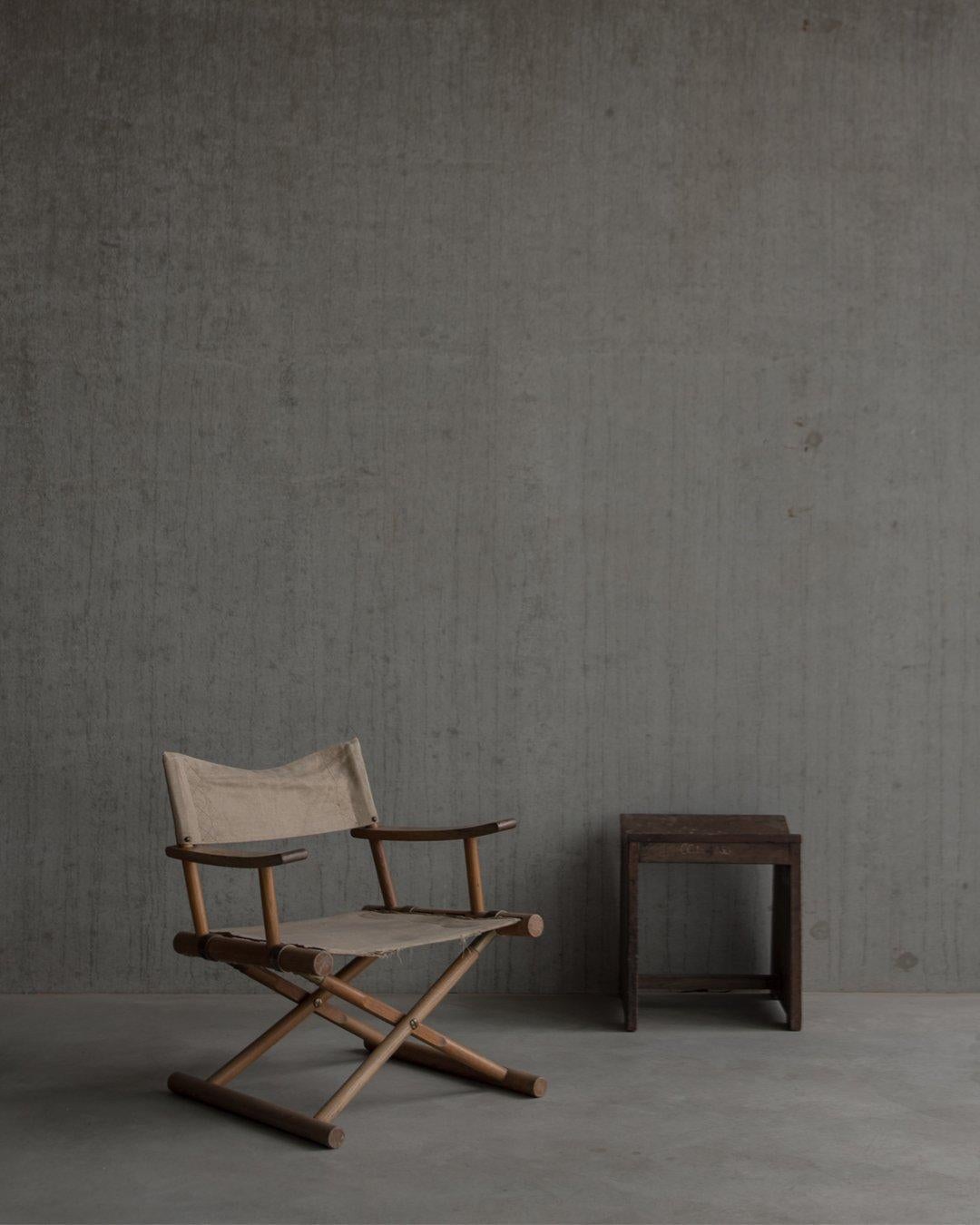 Sune Lindström, Nordiska Kompaniet, Trivia, Safari Chair in Canvas Linen For Sale 8