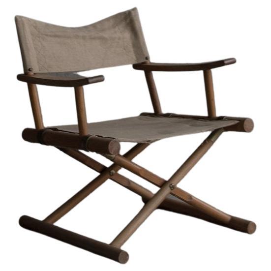 Sune Lindström, Nordiska Kompaniet, Trivia, Safari Chair in Canvas Linen For Sale