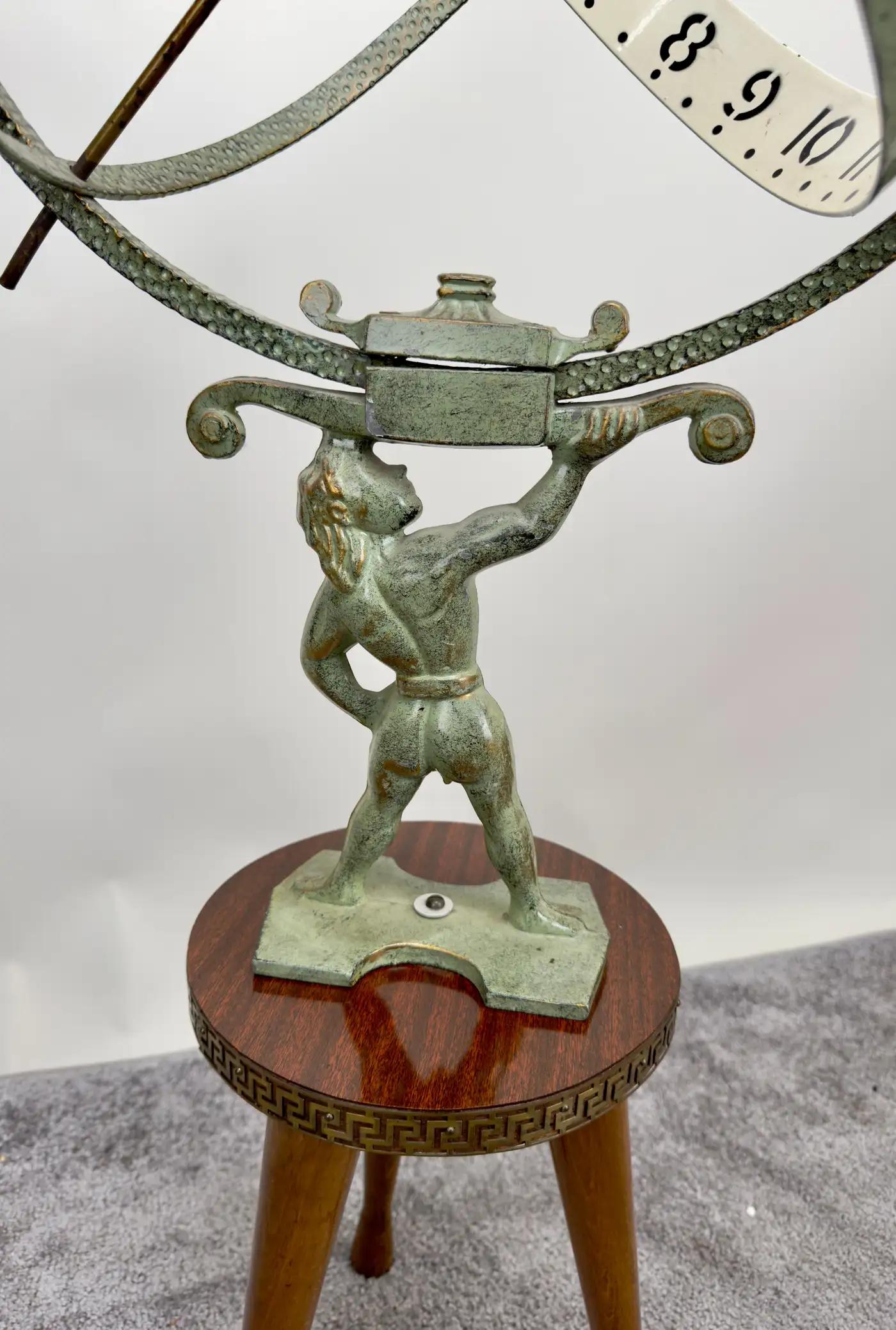 Vintage Swedish Sun Clock or Armillary Sun Dial Attributed to Sune Rooth For Sale 1