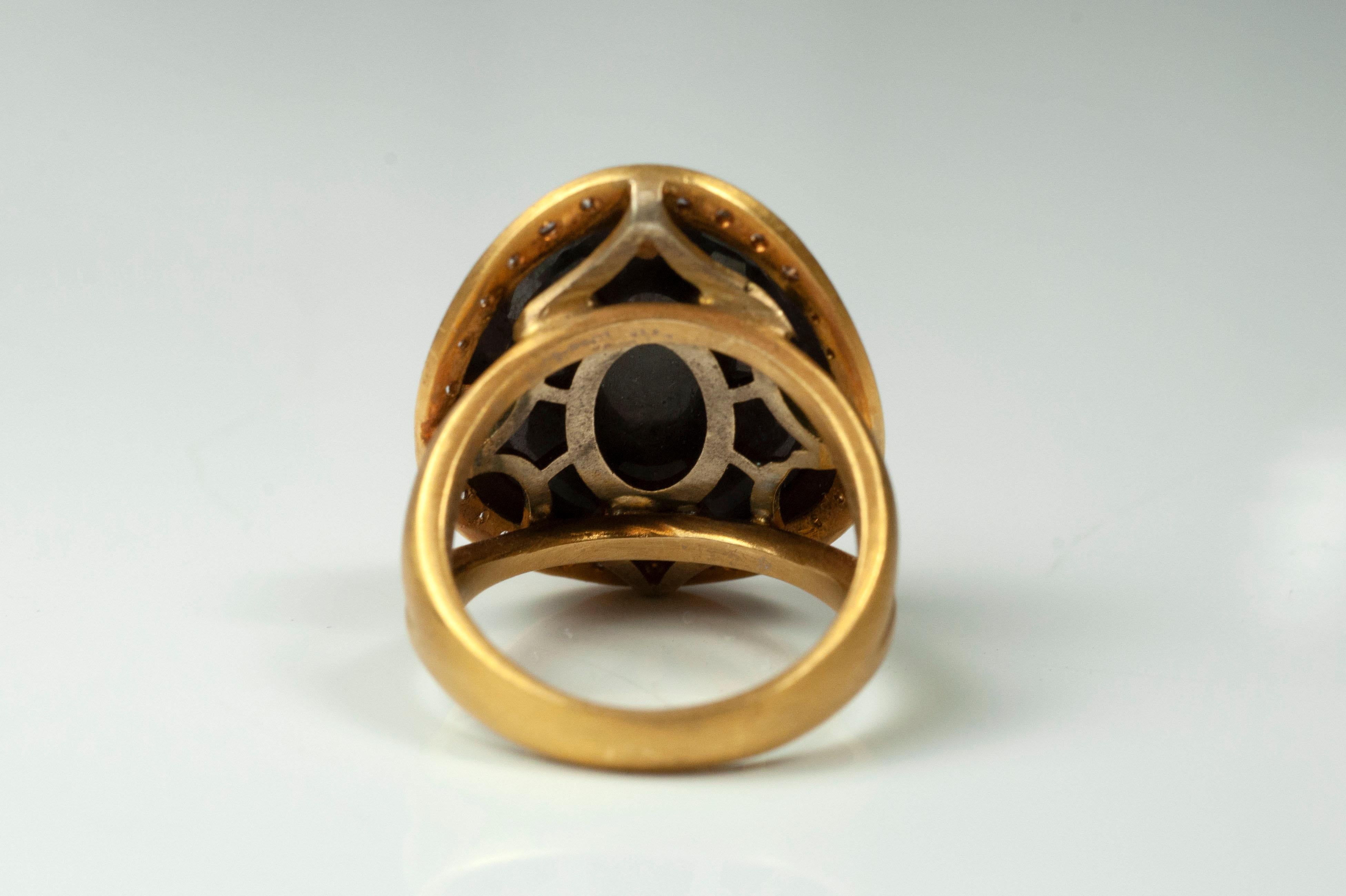 chocolate sapphire ring