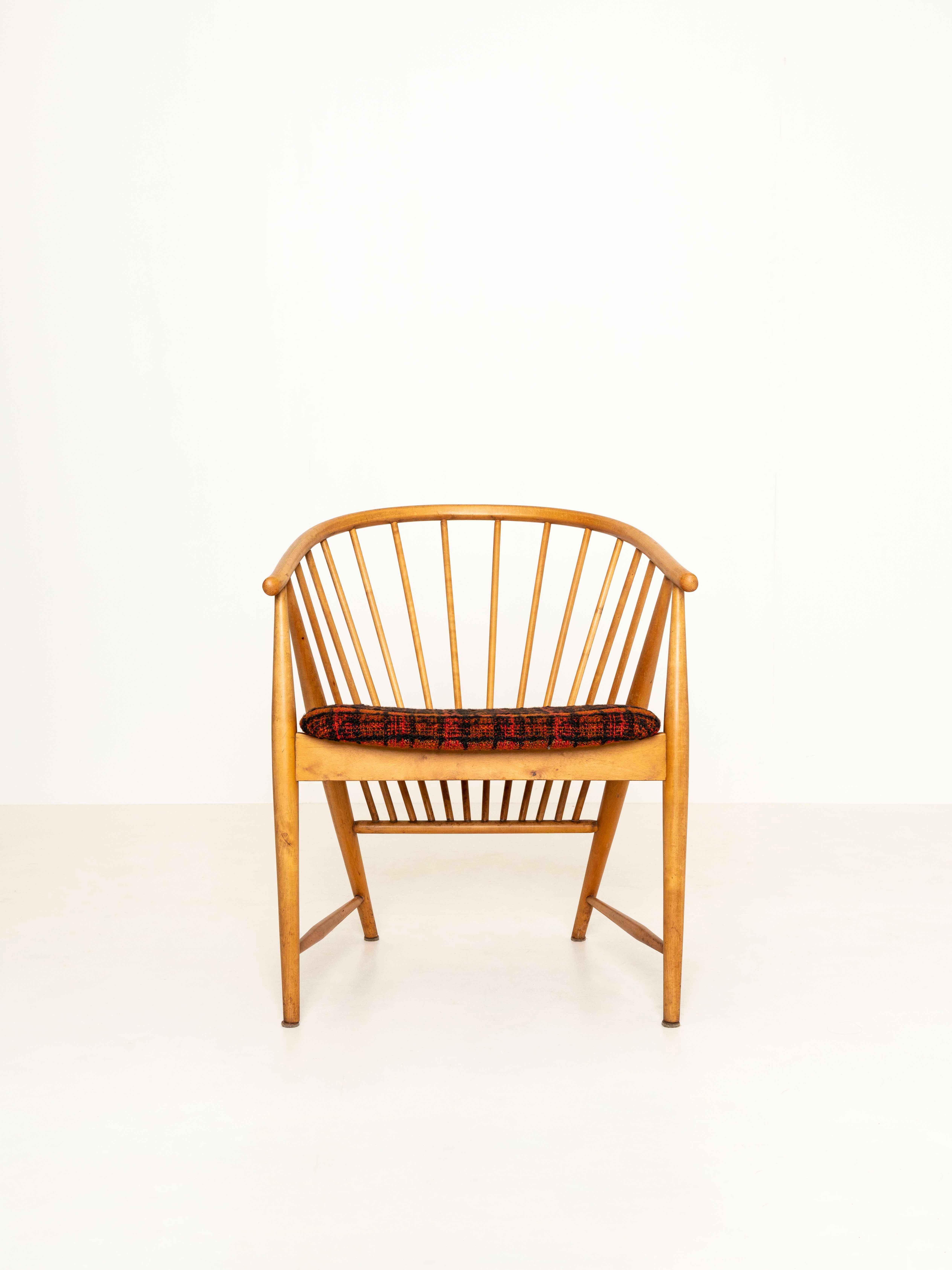 Scandinavian Modern 'Sunfeather' Chair by Sonna Rosen, Sweden 1950s