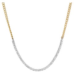 Sunflower 14K (or 18k upon request) Yellow Gold Diamond Pendant Necklace