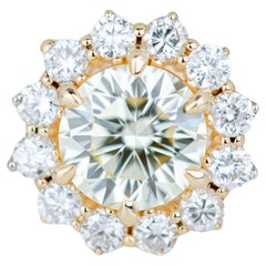 Sunflower Custom Dizayn Diamond Ring, Engagement Ring and Entourage Ring