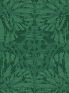 Sunflower Custom Made Hand Knotted Emerald Green Wool Rug by Allegra Hicks