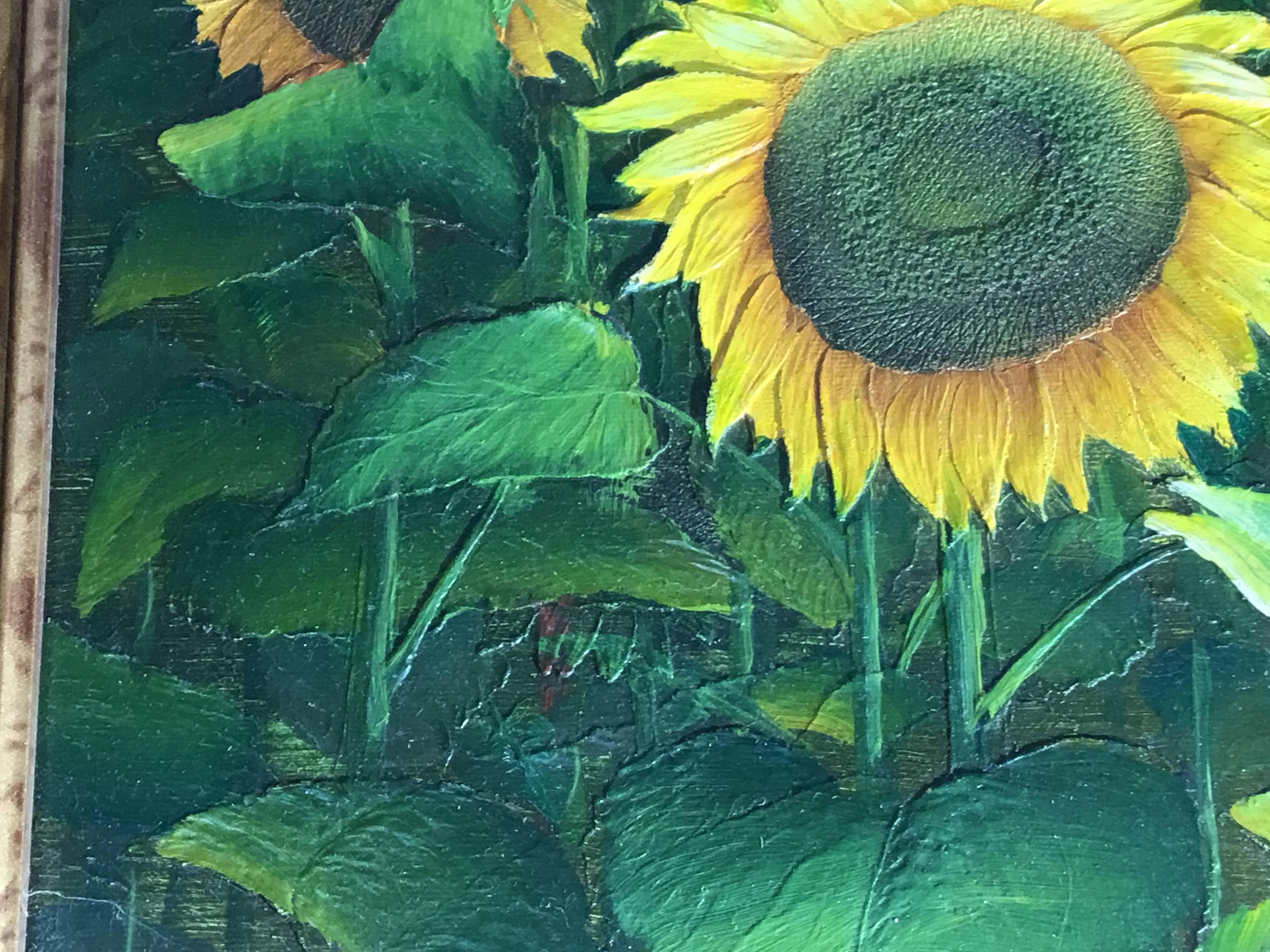 Sunflower Field Oil Painting on Canvas 2