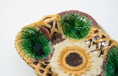 Sunflower Platter, Majolica