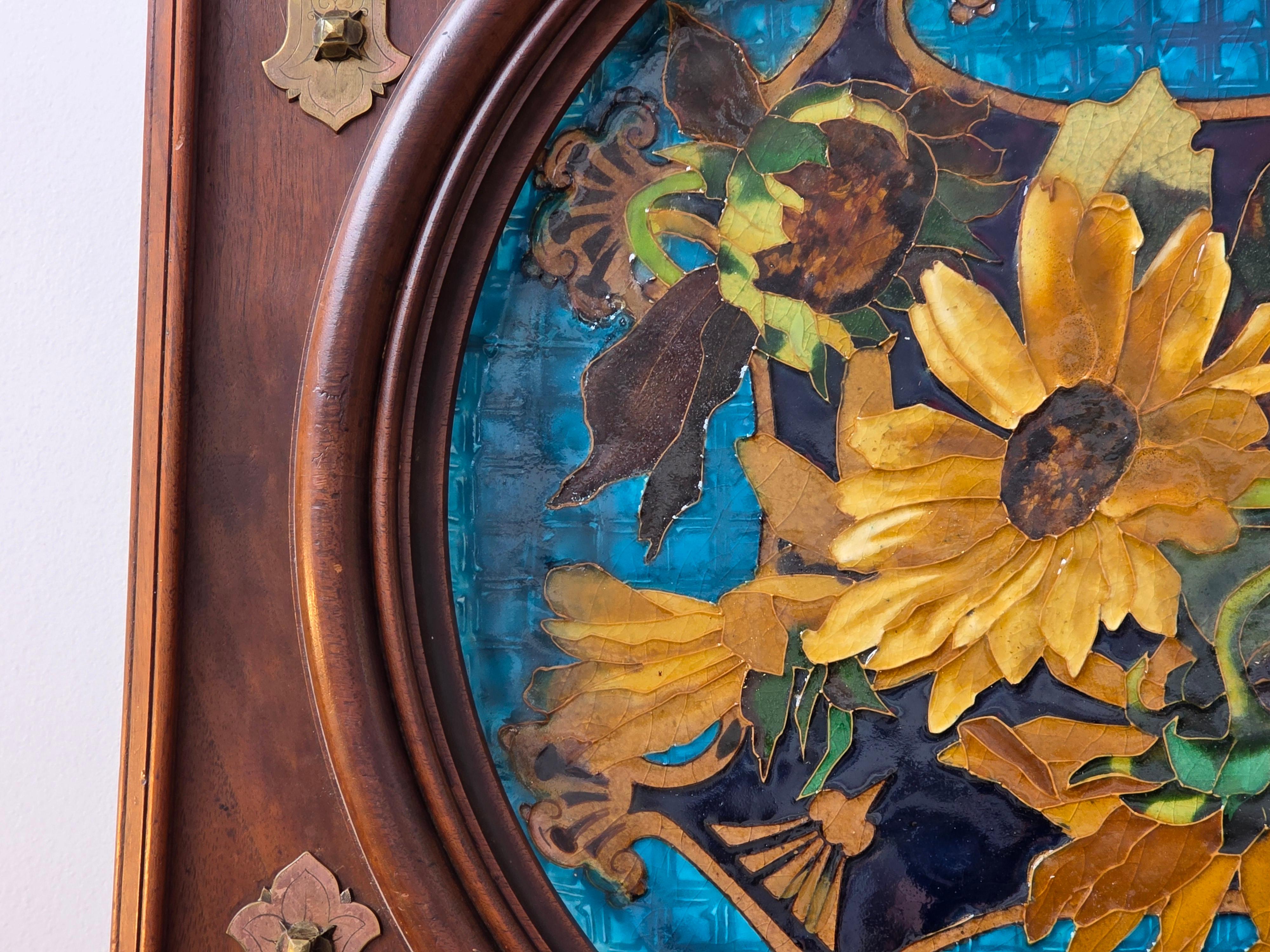 Mid-19th Century “Sunflowers “A 19th Century Aesthetic Movement Charger circa 1860 att. Lachenal