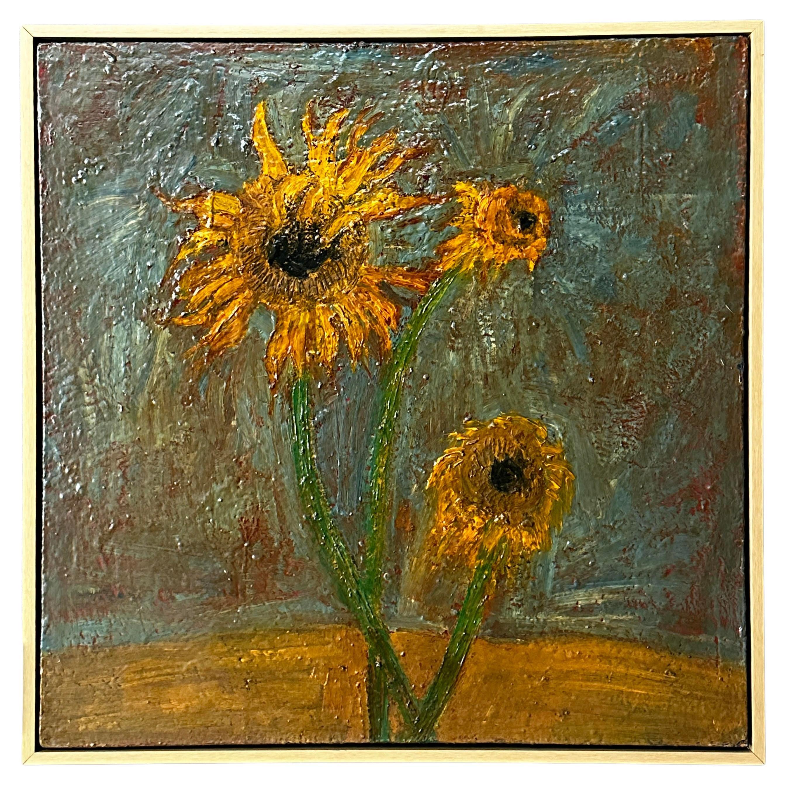 Sonnenblumen, Ölgemälde von Barbara Dodge