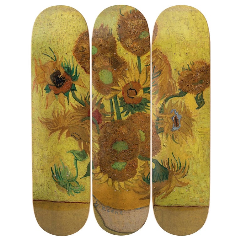 Sunflowers Skateboard Decks after Vincent van Gogh For Sale