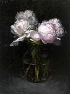 White Peonies Study (framed)