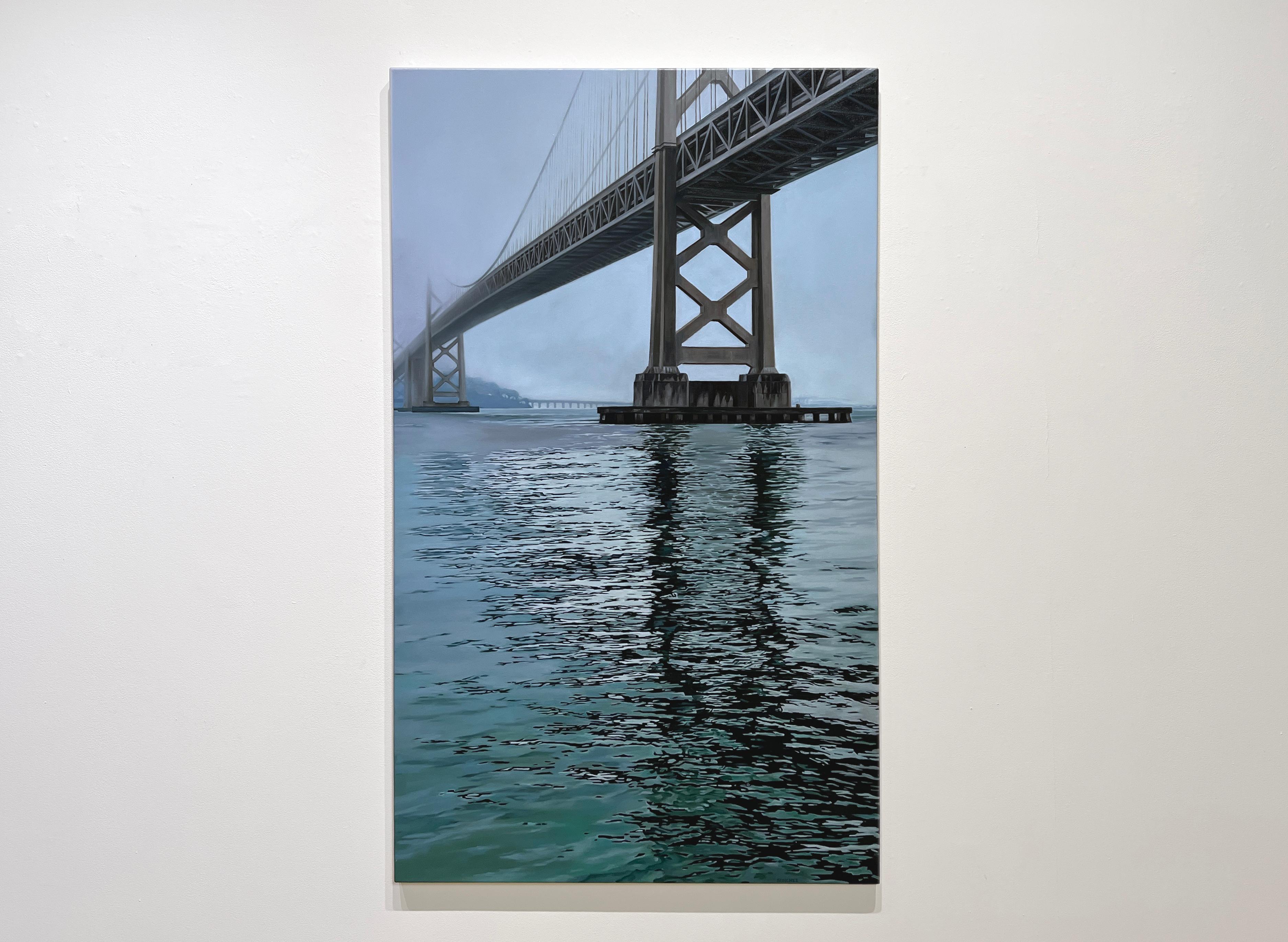 BAY BRIDGE - Contemporary Realism / San Francisco / Light and Shadow - Painting by Sunghee Jang