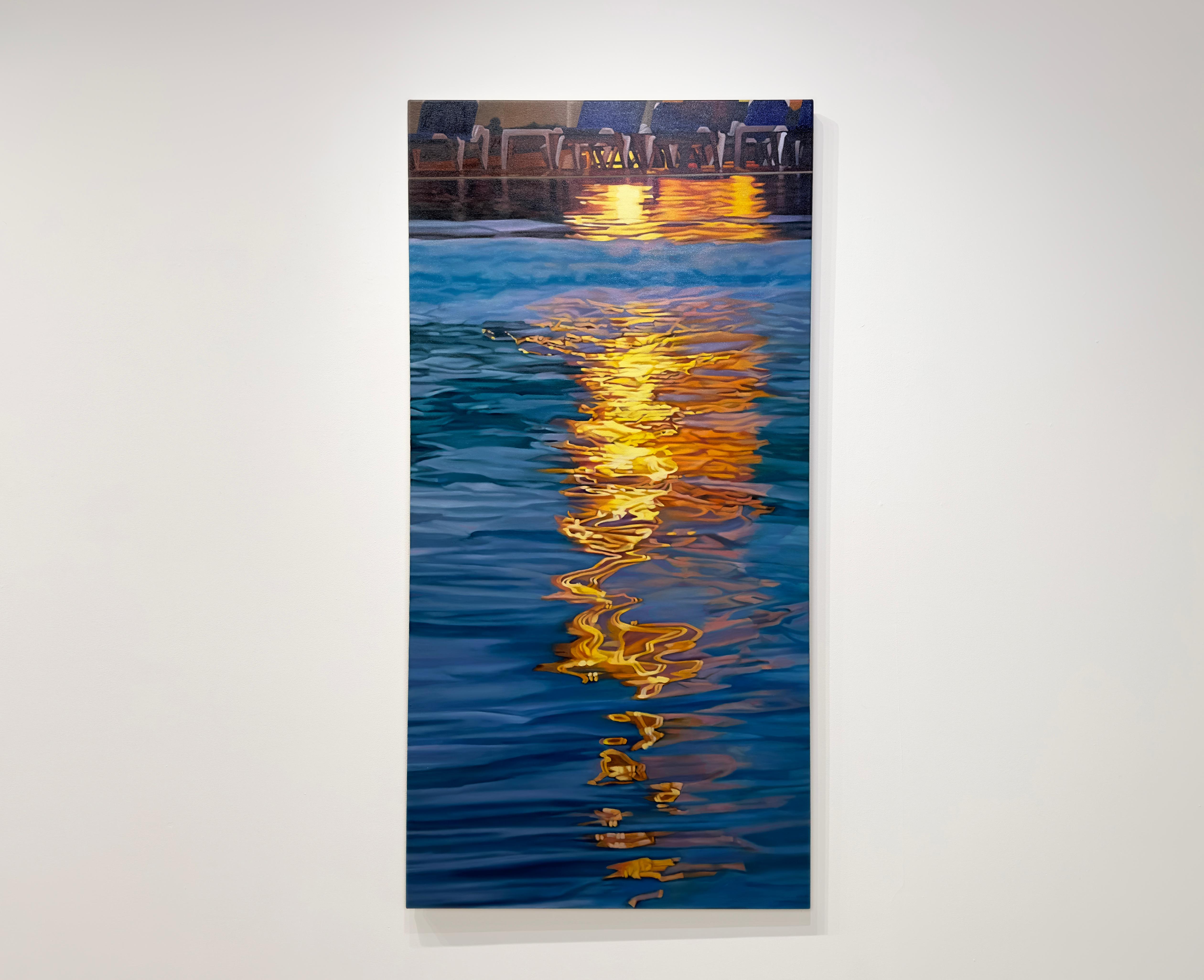 BEFORE NIGHTFALL - Réalisme / Paysage aquatique / Contemporain / Californie - Painting de Sunghee Jang