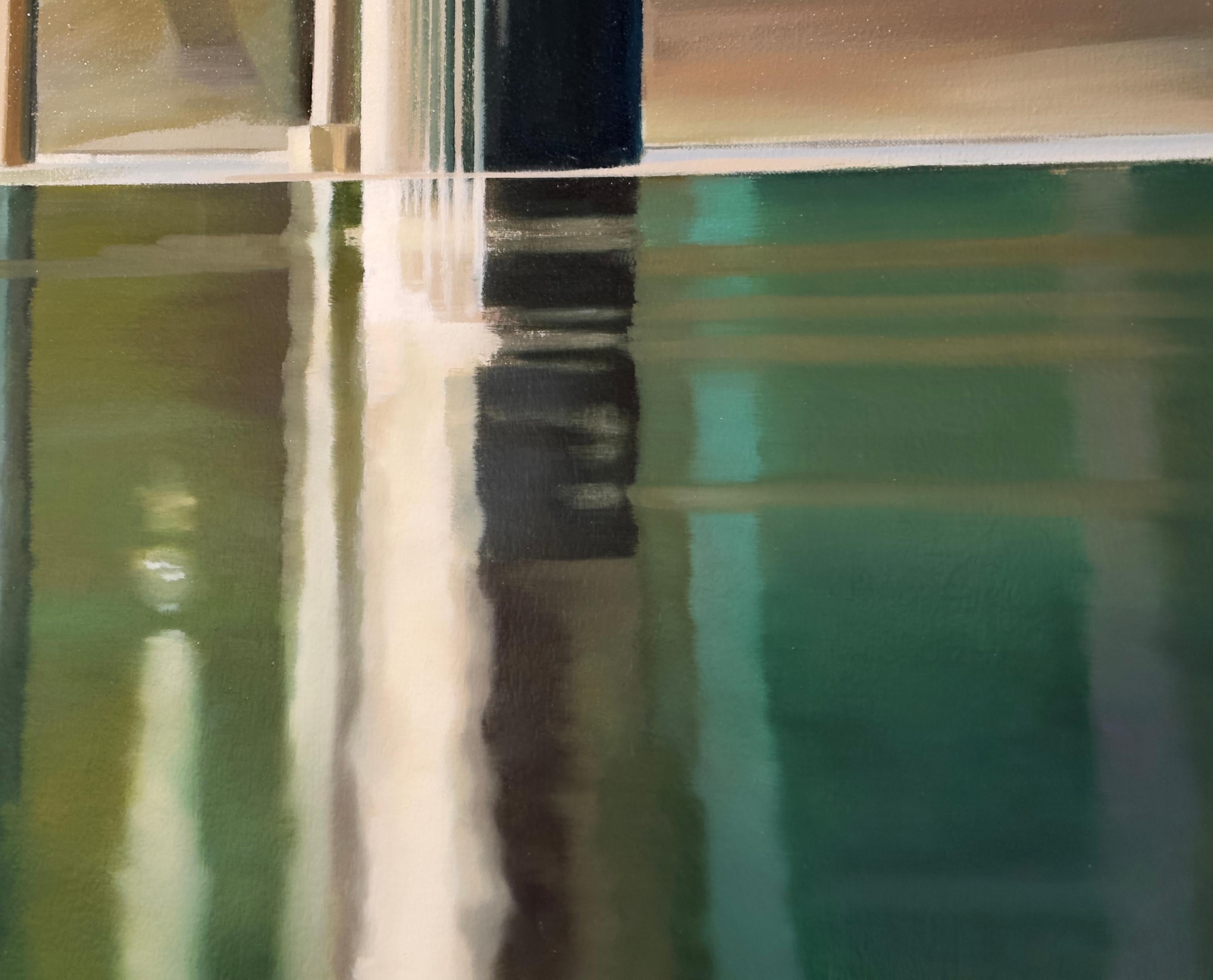 MOVING WALKWAY - Realismo, Contemporaneo, Pittura a olio 2