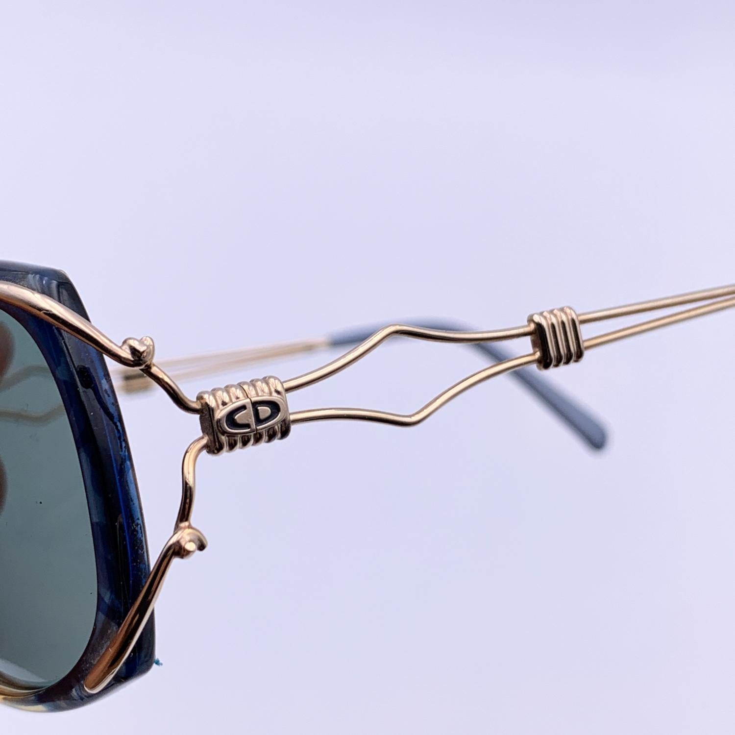 Sunglasses, Christian Dior, 2667, Blue, Acetate, Women, A+ - MINT, Sunglasses, Germany, O In Excellent Condition In Rome, Rome