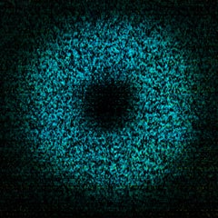 Heuristic #01 [Black, Turquois, 3D, Lenticular, New media, Circle, Space]