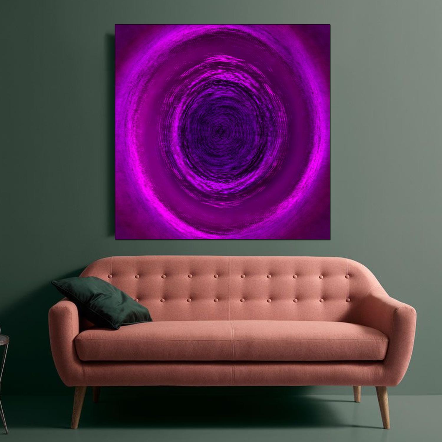 Heuristic #05 [Purple, Pink, 3D, Lenticular, New media, Circle, Galaxy, Space] For Sale 1