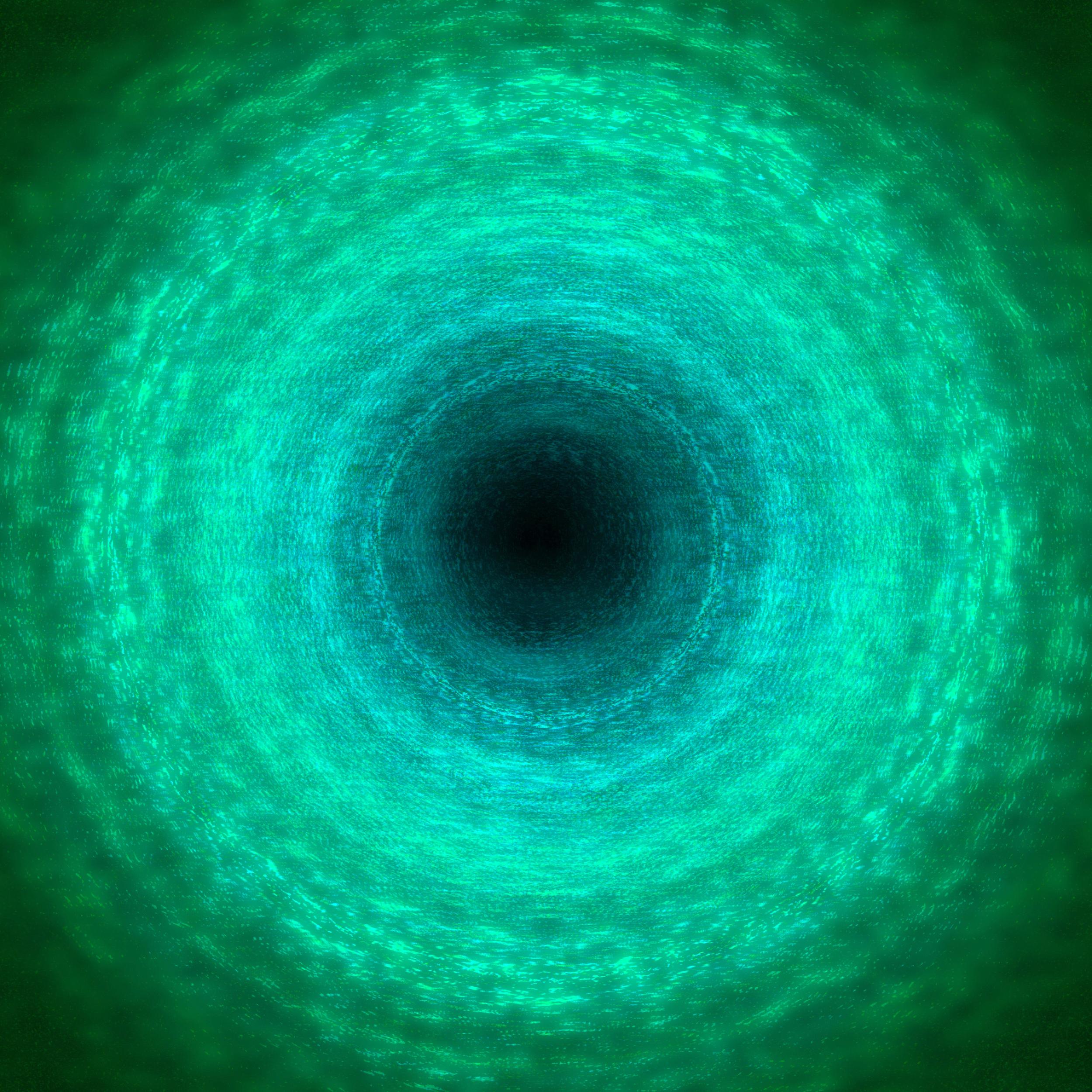 Heuristic #08 [Green, Turquoise color, 3D, Lenticular, New media, Circle, Space]