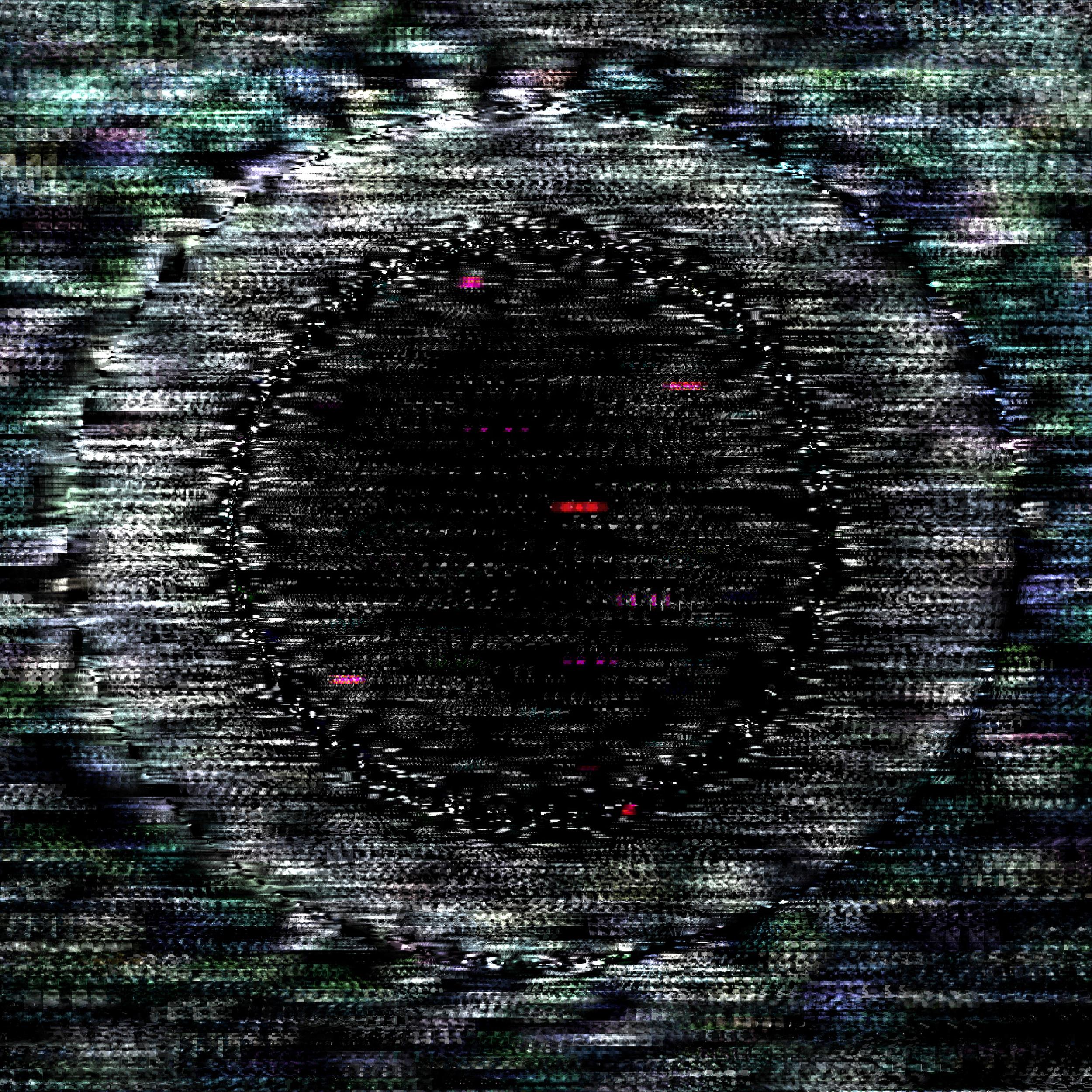 Noise #12 [Black, White, 3D, Lenticular, New media, Circle, Galaxy, Space]
