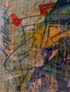 Unico, Acrilico, Monete, su tavola, Colore rosso e verde di  Sunil Das "In stock"