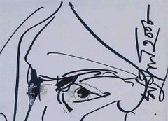 Aamar Kabi, Bishwa Kabi, Inchiostro su carta, Bianco e Nero dell'artista indiano "In magazzino"