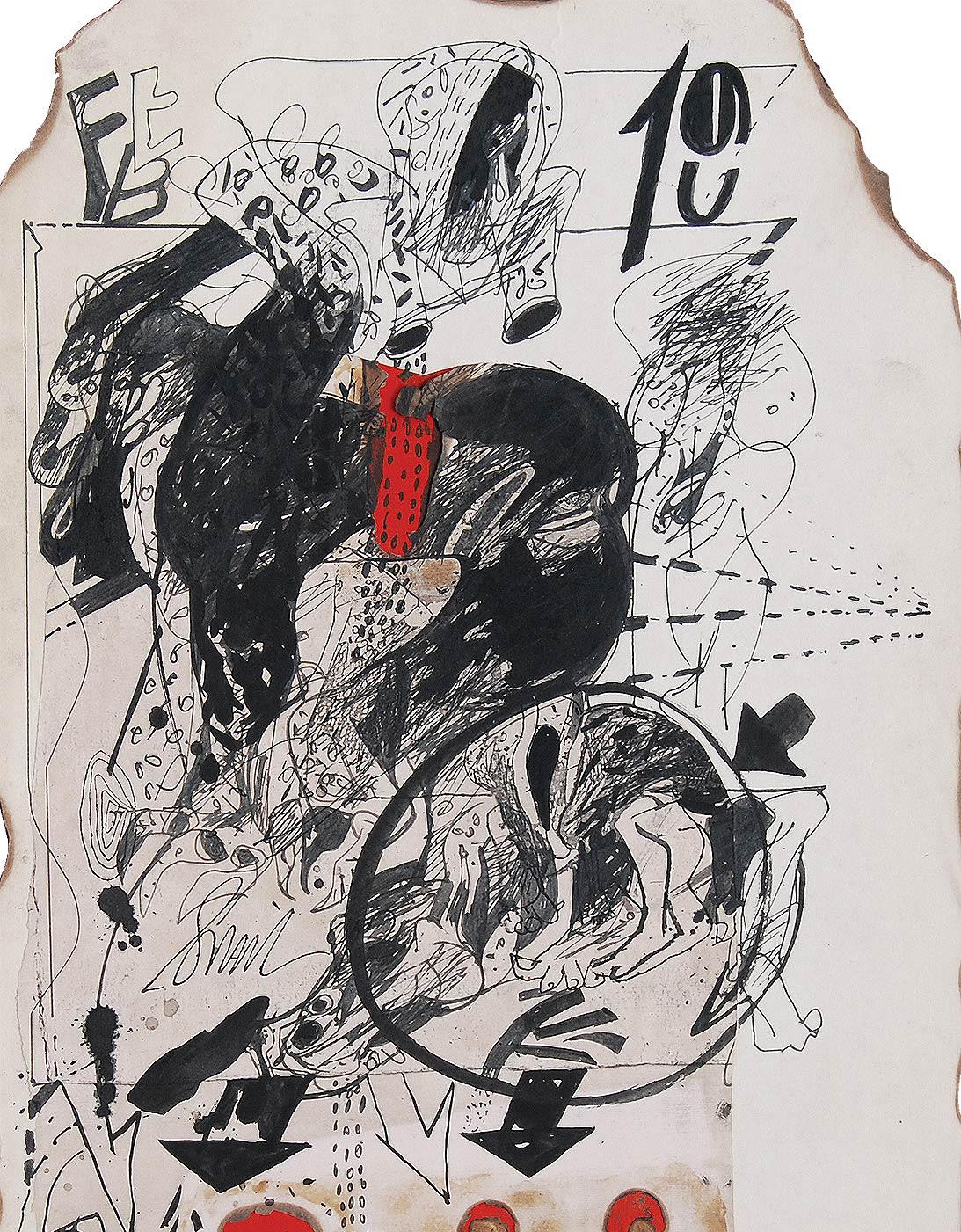 Sunil Das - Collage based Drawings - 11 X 9 inches (unframed size)
Mixed Media on Board
Inclusive of shipment in ready to hang form.

Sunil Das (1939-2015) was a Master Modern Indian Artist from Bengal. Extremely successful right from his college