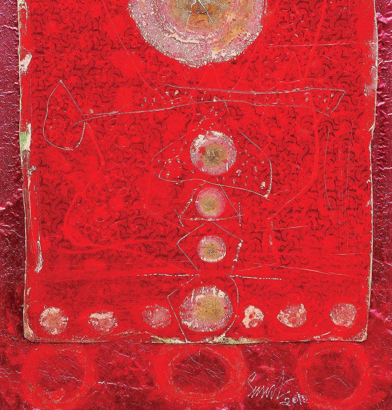 Sunil Das - Collage Serie VI - 23 x 16 pollici (senza cornice)
Serie di collage, tecnica mista, carta, lamina, acrilico.
Inclusa la spedizione in forma pronta da appendere.

Sunil Das (1939-2015) è stato un maestro dell'arte indiana moderna del