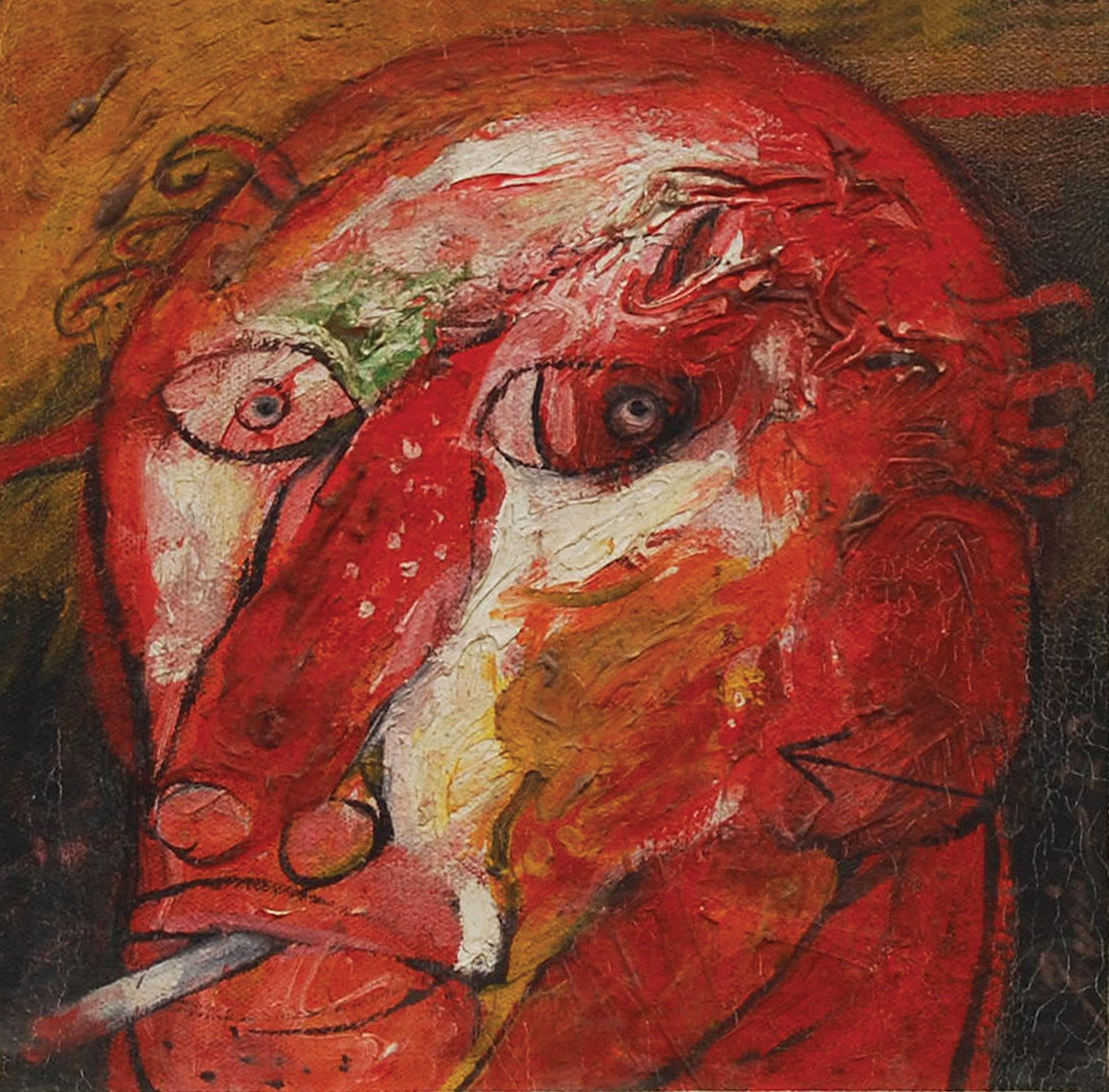 Sunil Das - Head Series - 7.25 x 7.25 inches (unframed size)
Mixed Media on Board (Set of 2)
Inclusive of shipment in ready to hang form.

Sunil Das (1939-2015) was a Master Modern Indian Artist from Bengal. Extremely successful right from his