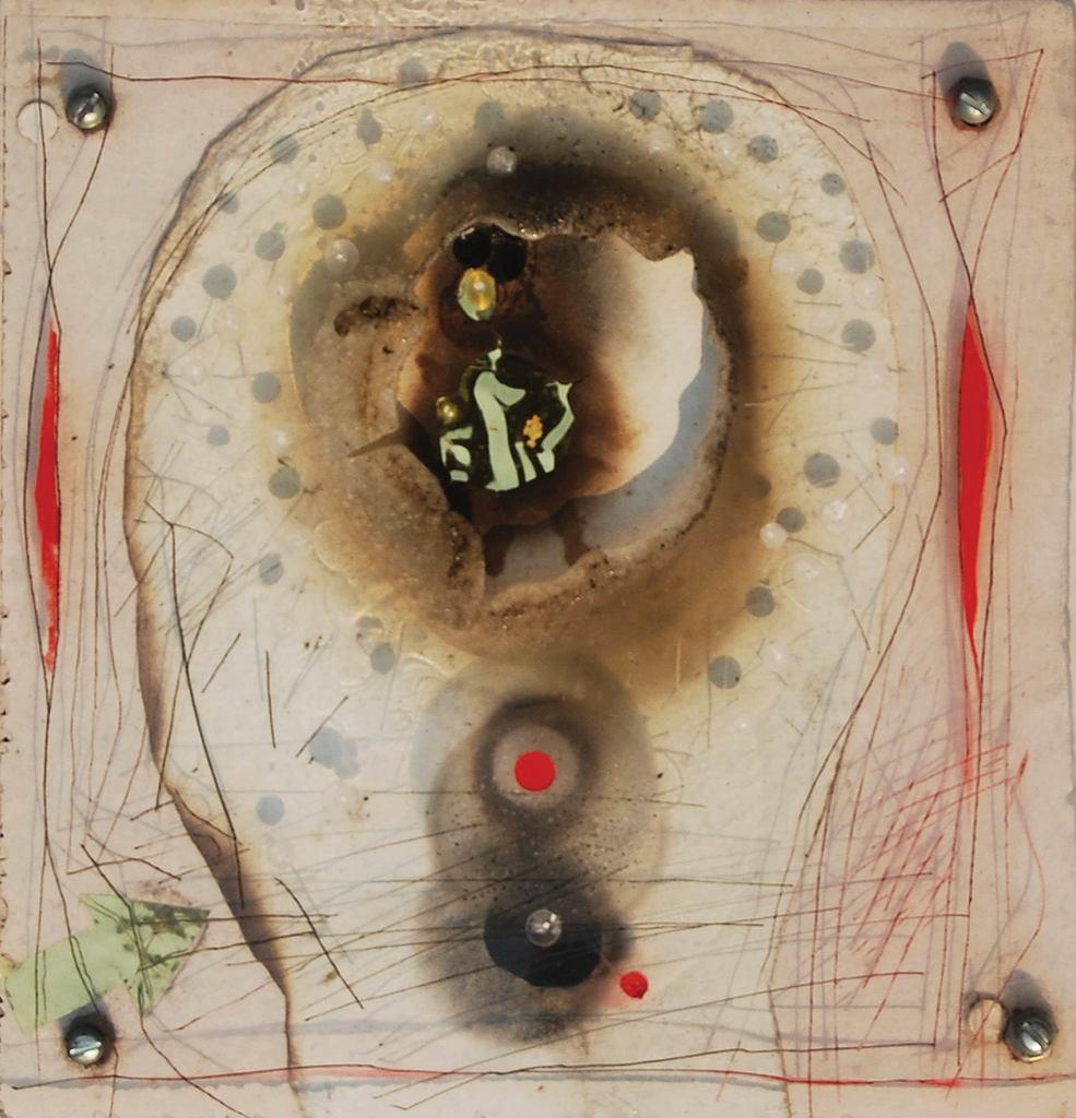 Head, Mixed Media by Master Indian Artist Sunil Das  (Set of 2 works)
