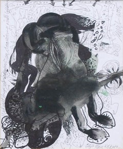 Ink Drawings on Thick Paper, Black & White by Padma Shree Awardee "In Stock"