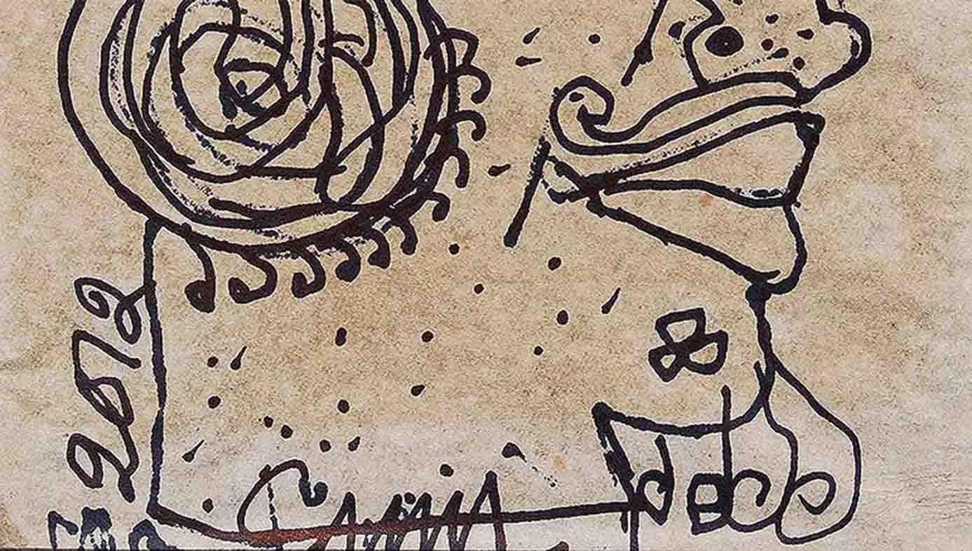 Sunil Das - Sin título - 8,5 x 6,5 pulgadas (tamaño sin enmarcar)
Tinta sobre papel
Incluye el envío en forma lista para colgar.

Sunil Das (1939-2015) fue un maestro del arte moderno indio de Bengala. Sunil Das, que cosechó un gran éxito desde su