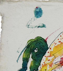 Women & Horse, Mixed Media by Indian Artist Sunil Das "In Stock"