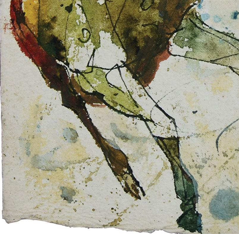 Caballo y Toro , Técnica Mixta por el Maestro Artista Indio Sunil Das 