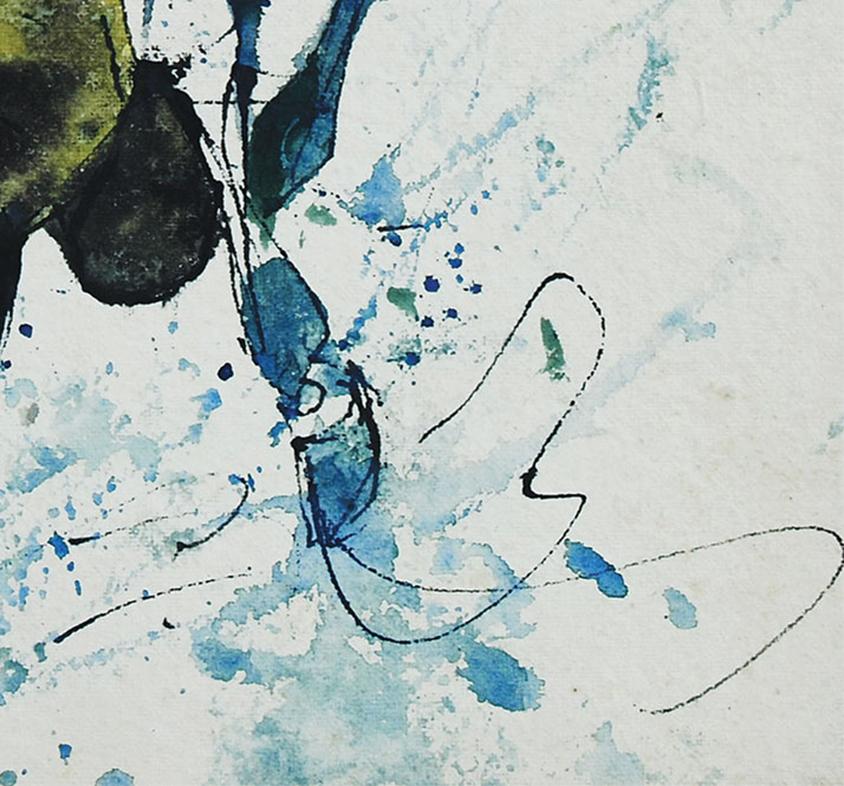 Femmes et cheval, technique mixte de l'artiste indienne Sunil Das « en stock » en vente 4