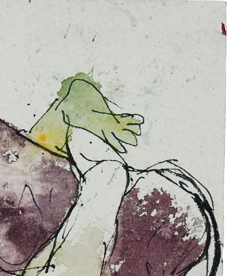 Women & Horse, Mixed Media by Indian Artist Sunil Das 