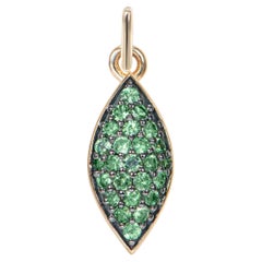 Sunita Nahata Tsavorit 0,35ct. Anhänger aus 14 Karat Gelbgold.